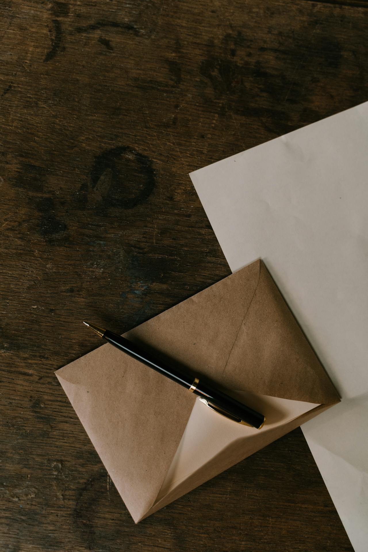 envelope and pen